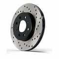 Stoptech 2005-2016 Volkswagen Jetta Front Right Cross Drilled Sport Rotor P78-12833098R